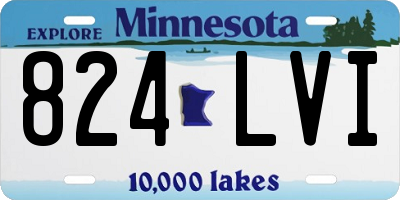 MN license plate 824LVI