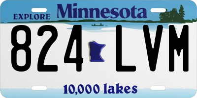 MN license plate 824LVM