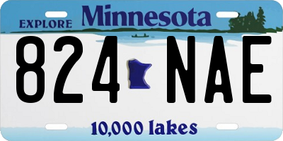 MN license plate 824NAE