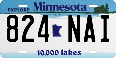 MN license plate 824NAI
