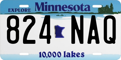 MN license plate 824NAQ
