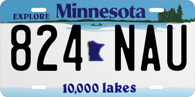 MN license plate 824NAU