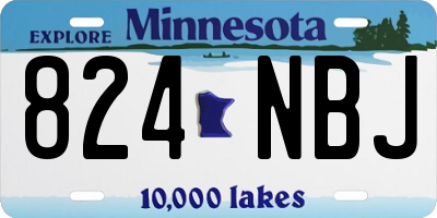MN license plate 824NBJ