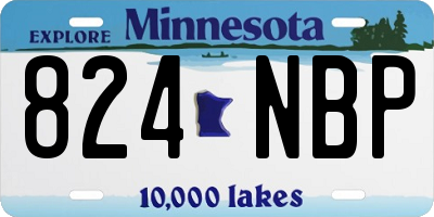 MN license plate 824NBP