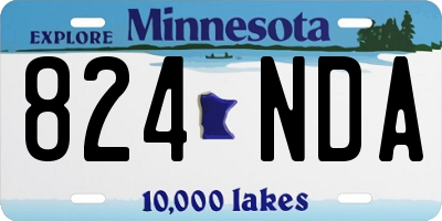 MN license plate 824NDA