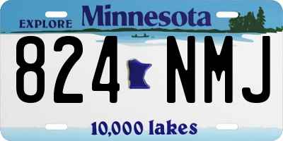 MN license plate 824NMJ