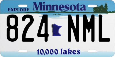 MN license plate 824NML