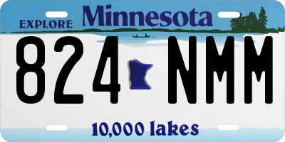 MN license plate 824NMM