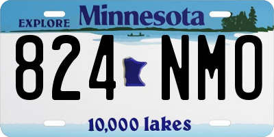 MN license plate 824NMO