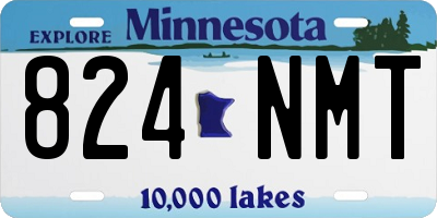 MN license plate 824NMT