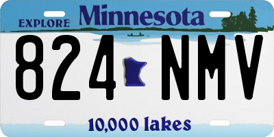MN license plate 824NMV