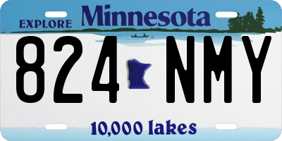 MN license plate 824NMY