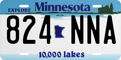 MN license plate 824NNA