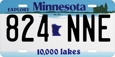 MN license plate 824NNE