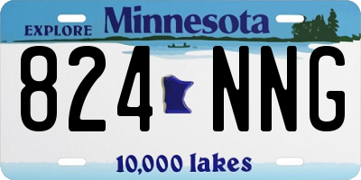 MN license plate 824NNG