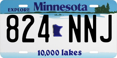 MN license plate 824NNJ