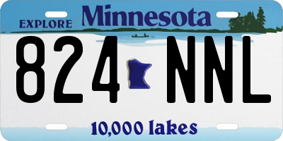 MN license plate 824NNL