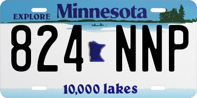 MN license plate 824NNP