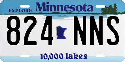 MN license plate 824NNS