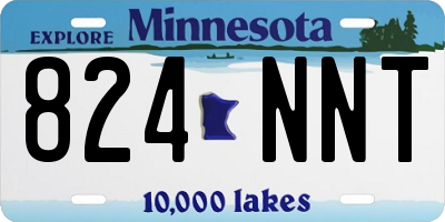 MN license plate 824NNT