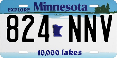 MN license plate 824NNV