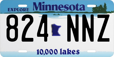 MN license plate 824NNZ