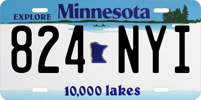 MN license plate 824NYI