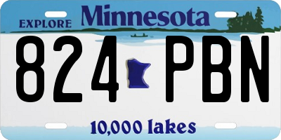 MN license plate 824PBN