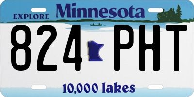 MN license plate 824PHT