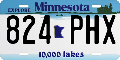 MN license plate 824PHX