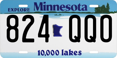 MN license plate 824QQO