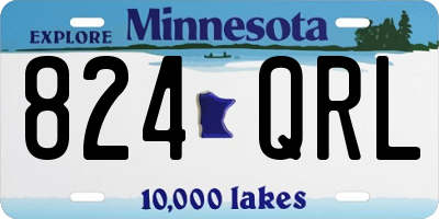 MN license plate 824QRL