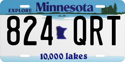 MN license plate 824QRT