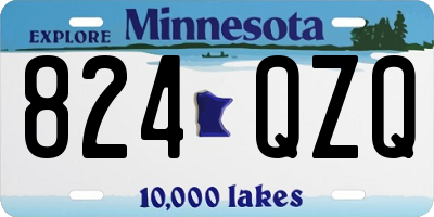 MN license plate 824QZQ