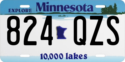 MN license plate 824QZS