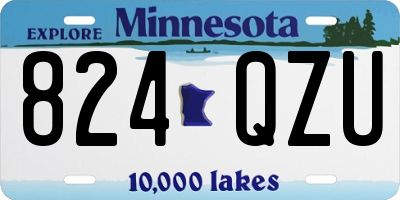 MN license plate 824QZU