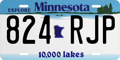 MN license plate 824RJP