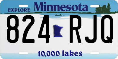 MN license plate 824RJQ
