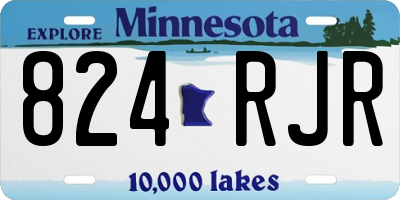 MN license plate 824RJR