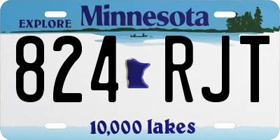 MN license plate 824RJT