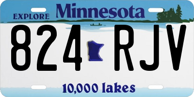 MN license plate 824RJV