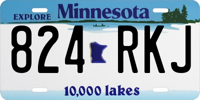 MN license plate 824RKJ