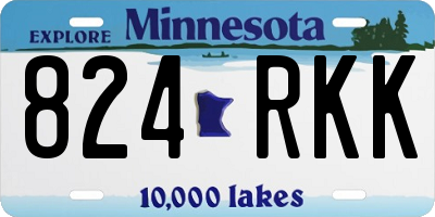 MN license plate 824RKK