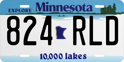MN license plate 824RLD