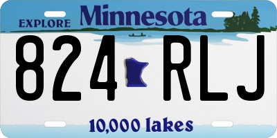 MN license plate 824RLJ
