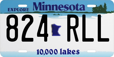 MN license plate 824RLL