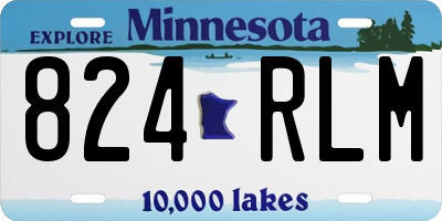 MN license plate 824RLM