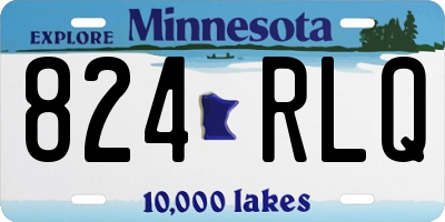 MN license plate 824RLQ