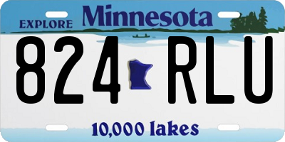 MN license plate 824RLU