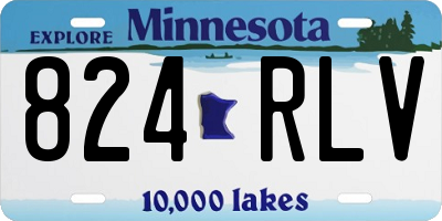 MN license plate 824RLV